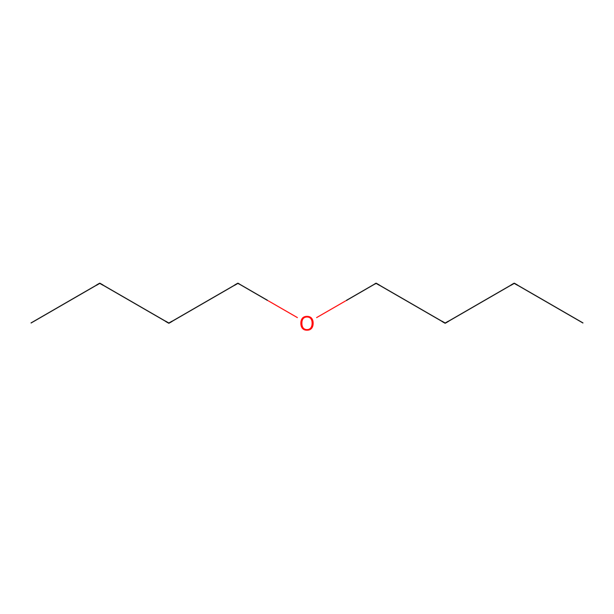 Butyl ether molecular structure, CAS 142-96-1