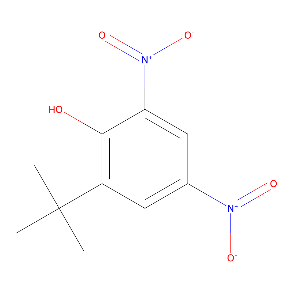 Dinoterb molecular structure, CAS 1420-07-1