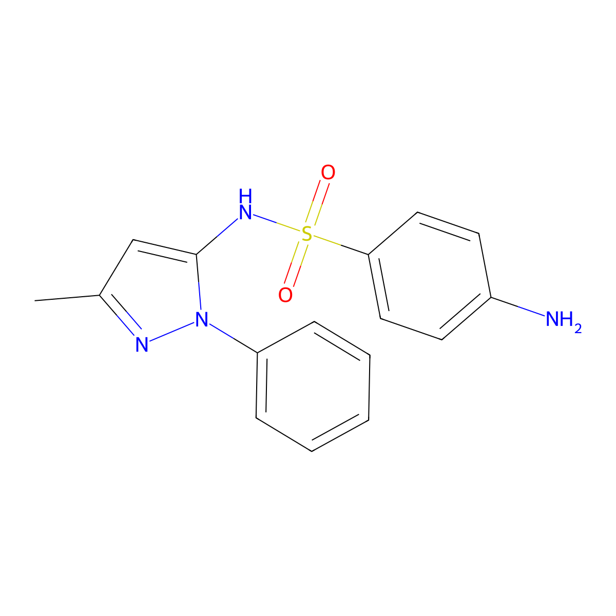 Sulfazamet molecular structure, CAS 1420043-51-1