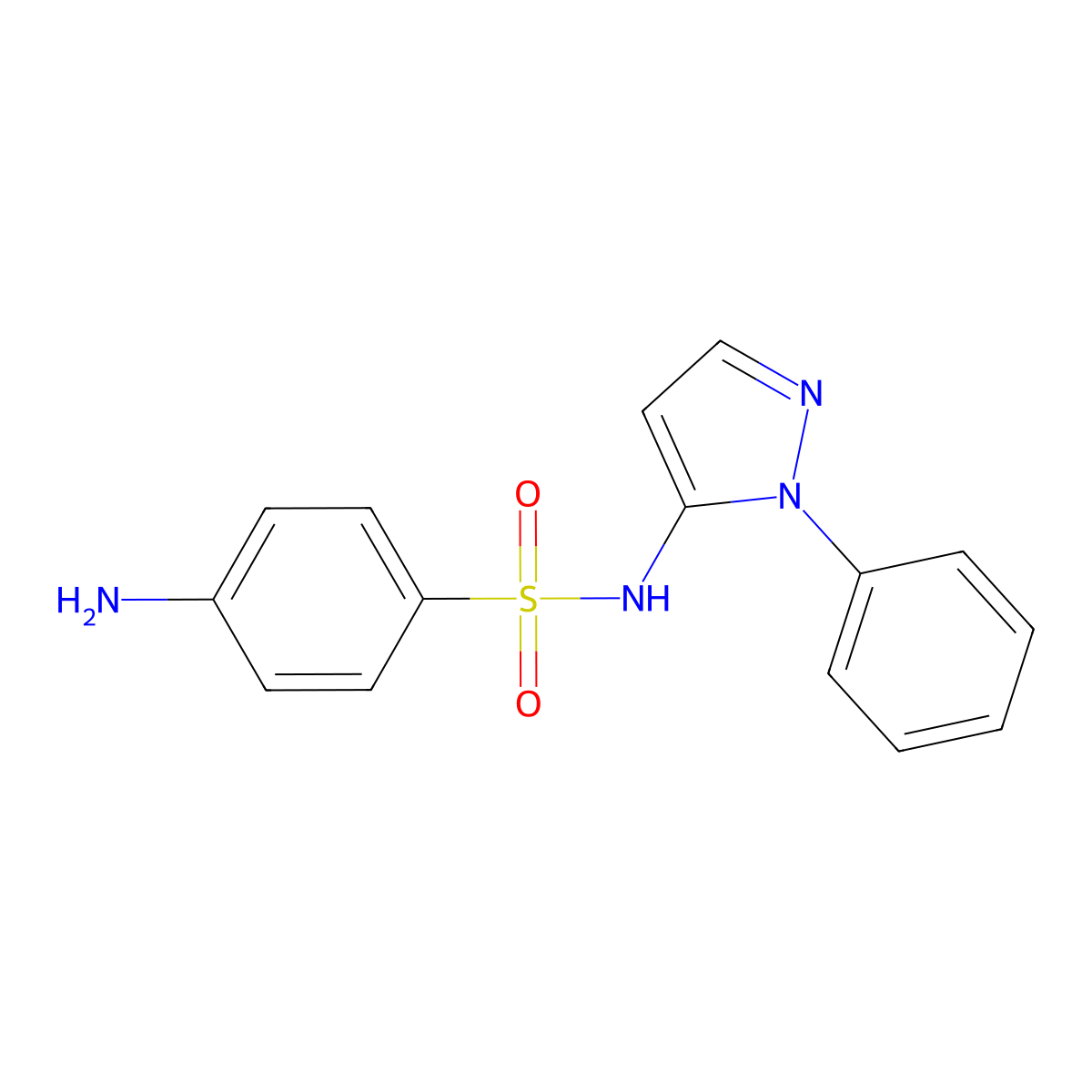 Sulfaphenazole molecular structure, CAS 1420043-53-3