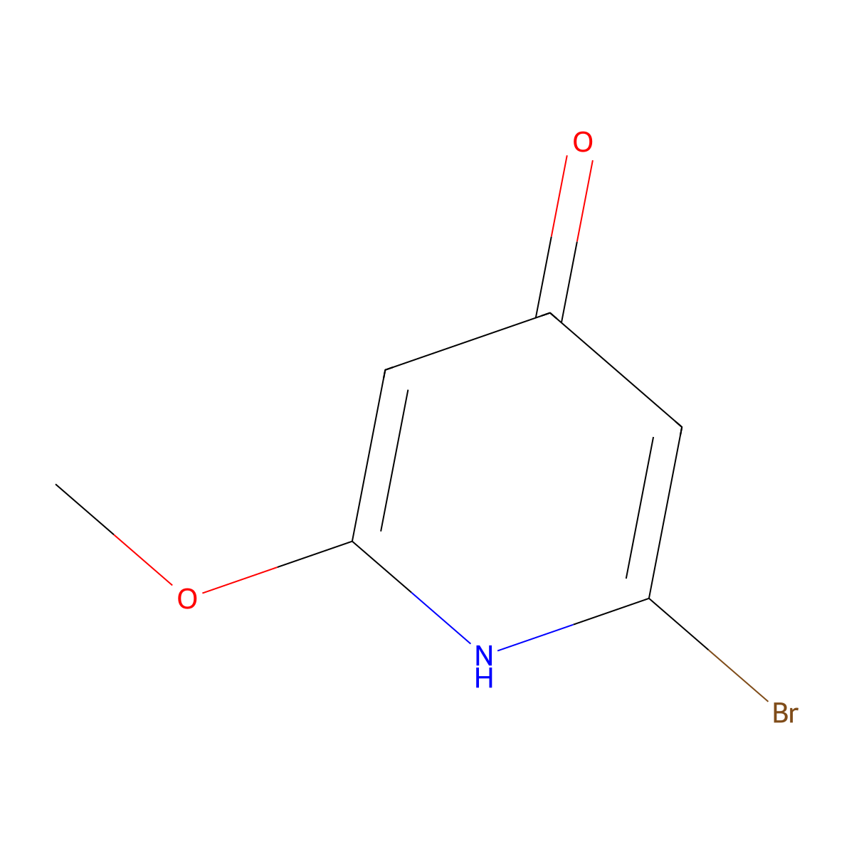 2-Bromo-6-methoxypyridin-4-ol molecular structure, CAS 1420073-87-5