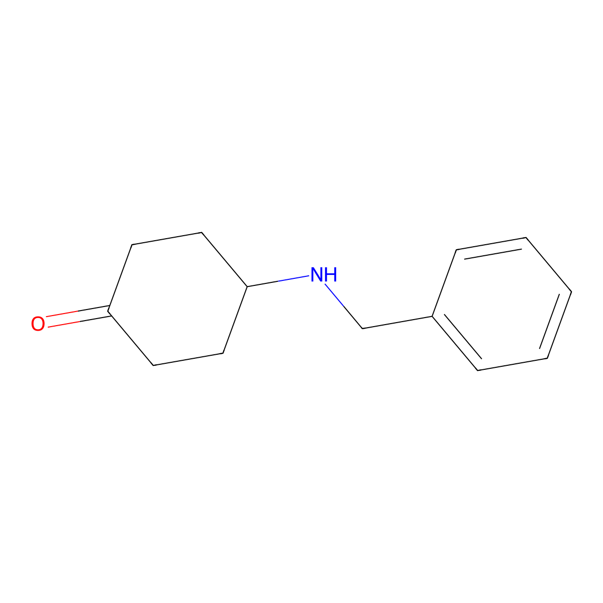4-(Benzylamino)cyclohexan-1-one molecular structure, CAS 142009-99-2