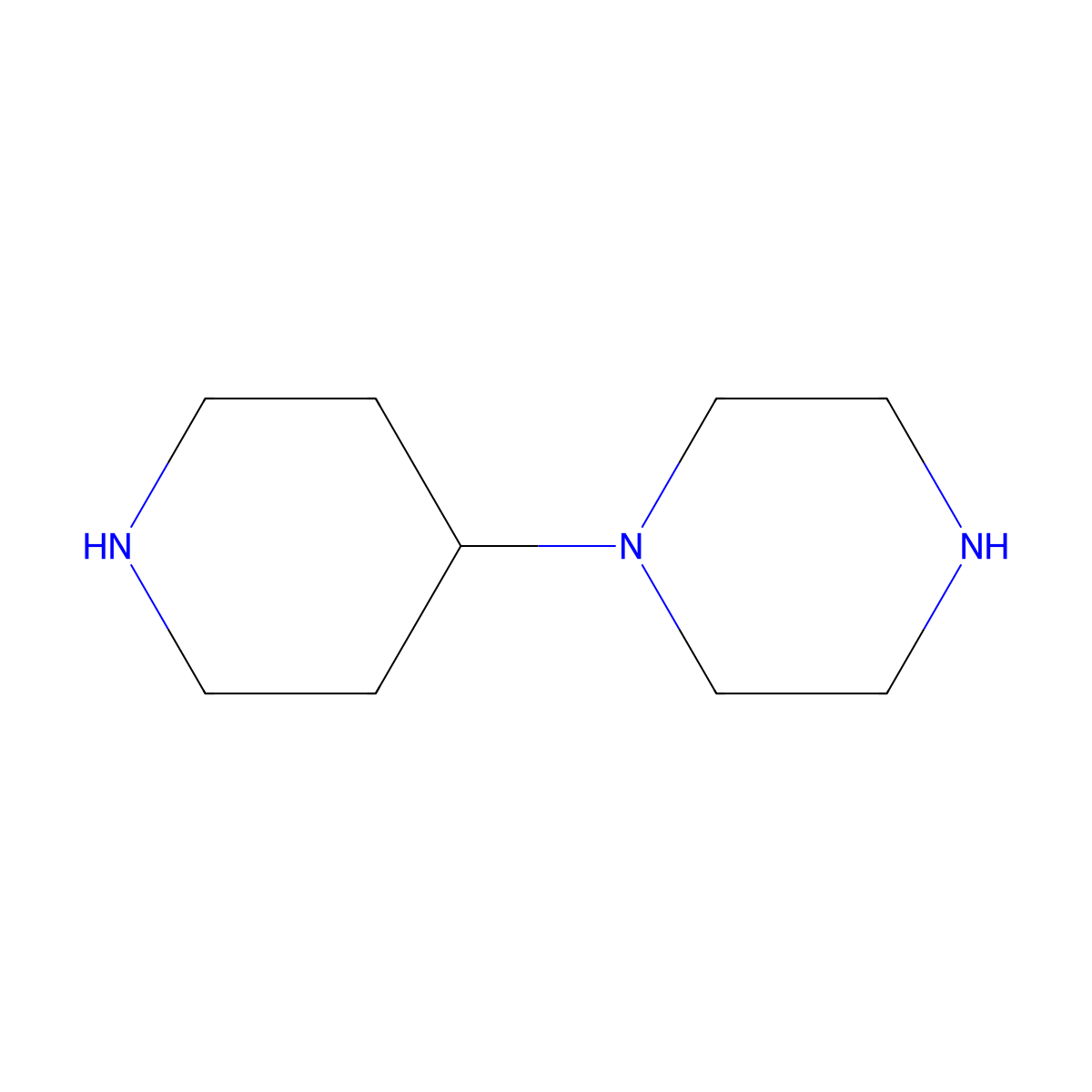 1-(Piperidin-4-yl)piperazine molecular structure, CAS 142013-66-9