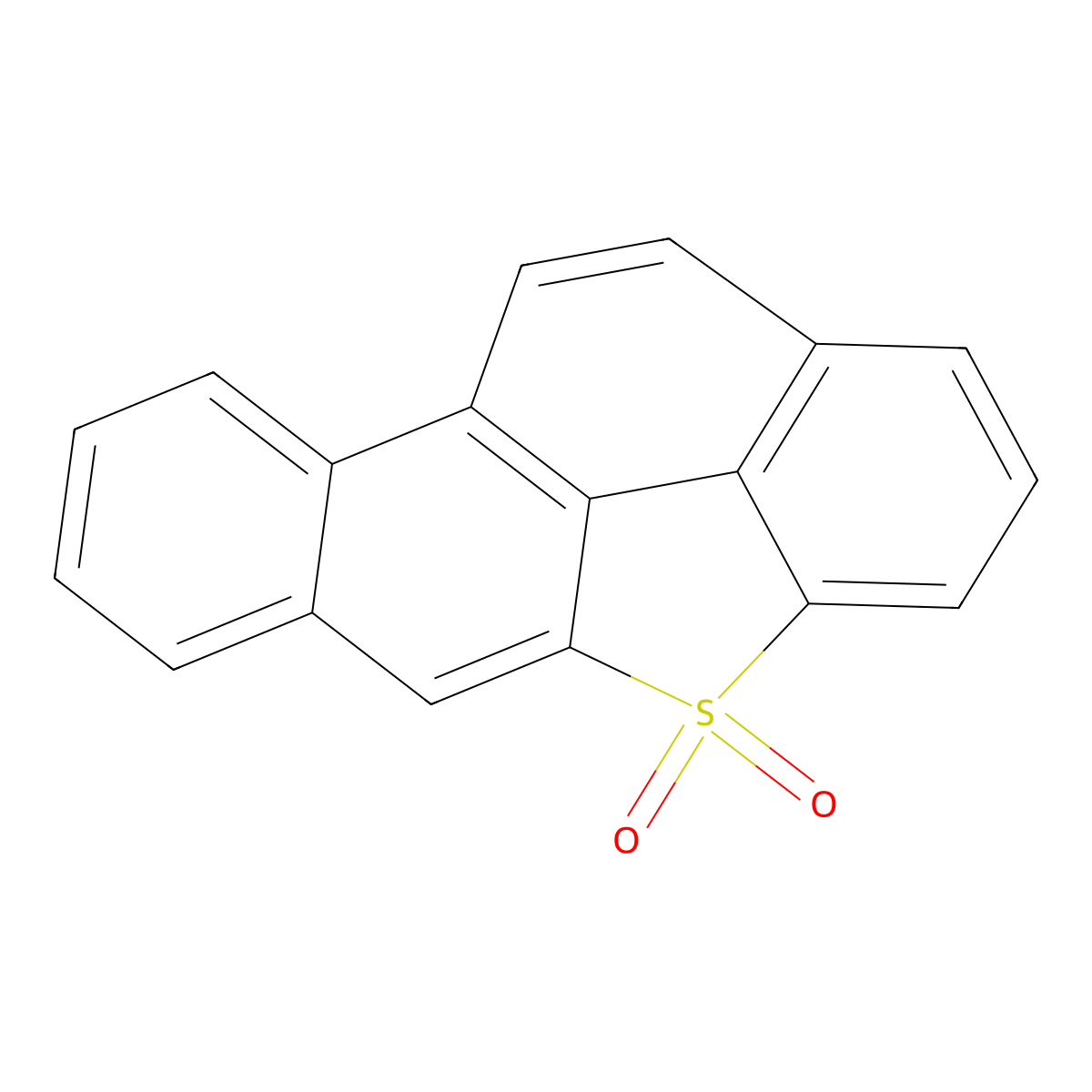 Chryseno(4,5-bcd)thiophene-4,4-dioxide molecular structure, CAS 142022-84-2