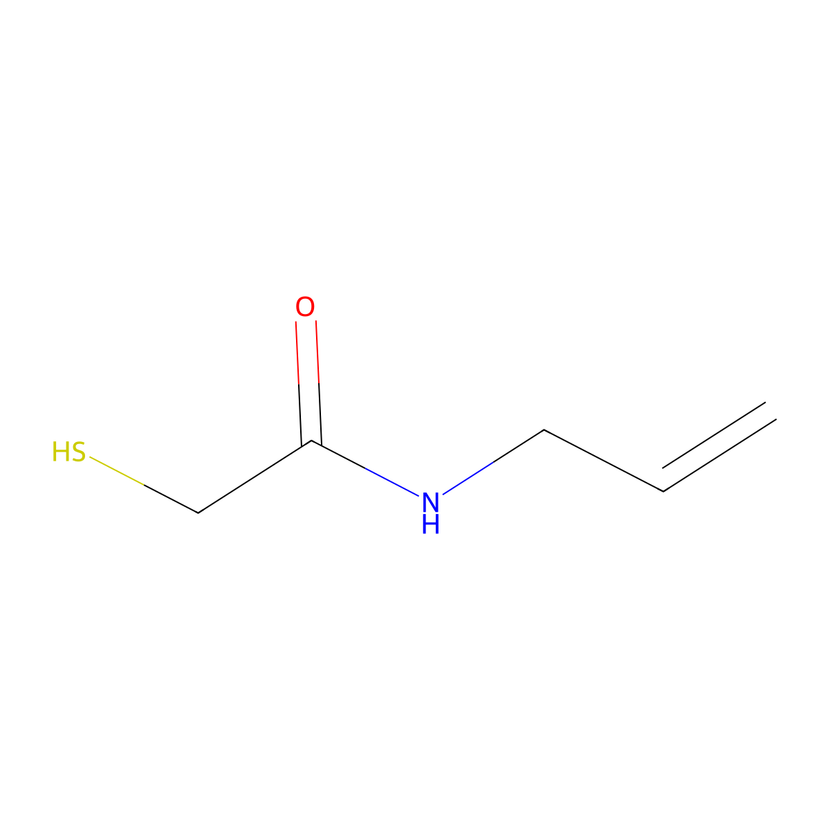 N-(prop-2-en-1-yl)-2-sulfanylacetamide molecular structure, CAS 142023-09-4