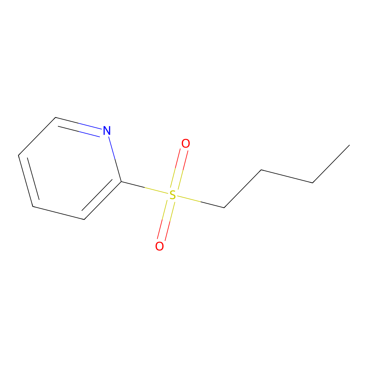 2-Butylsulfonylpyridine molecular structure, CAS 142023-34-5