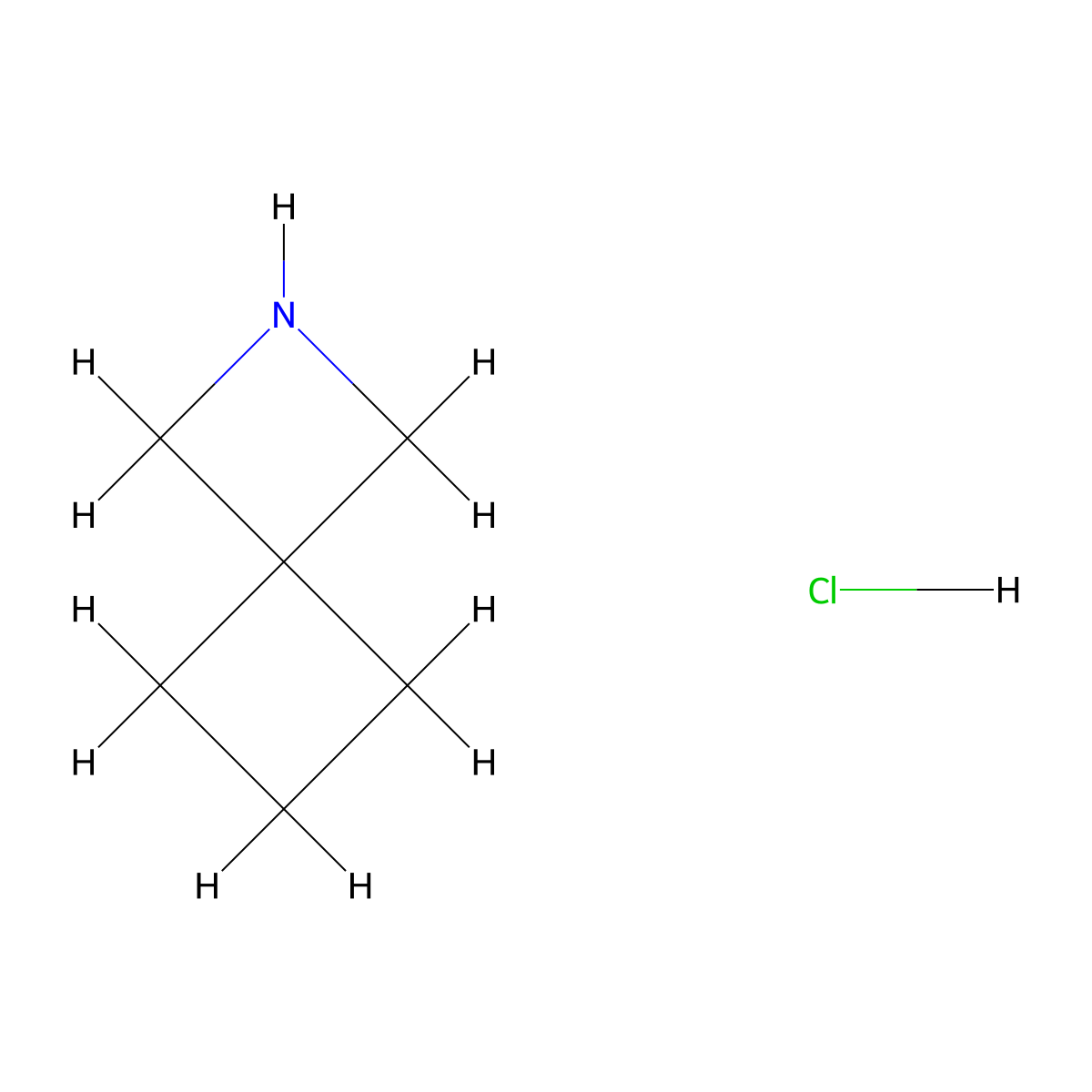 2-Azaspiro[3.3]heptane hydrochloride molecular structure, CAS 1420271-08-4