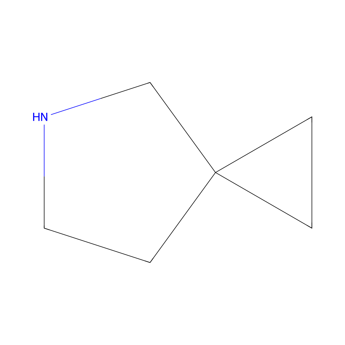 5-Azaspiro(2.4)heptane molecular structure, CAS 1420271-30-2