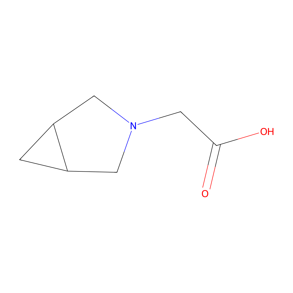 2-{3-Azabicyclo[3.1.0]hexan-3-yl}acetic acid molecular structure, CAS 1420271-52-8