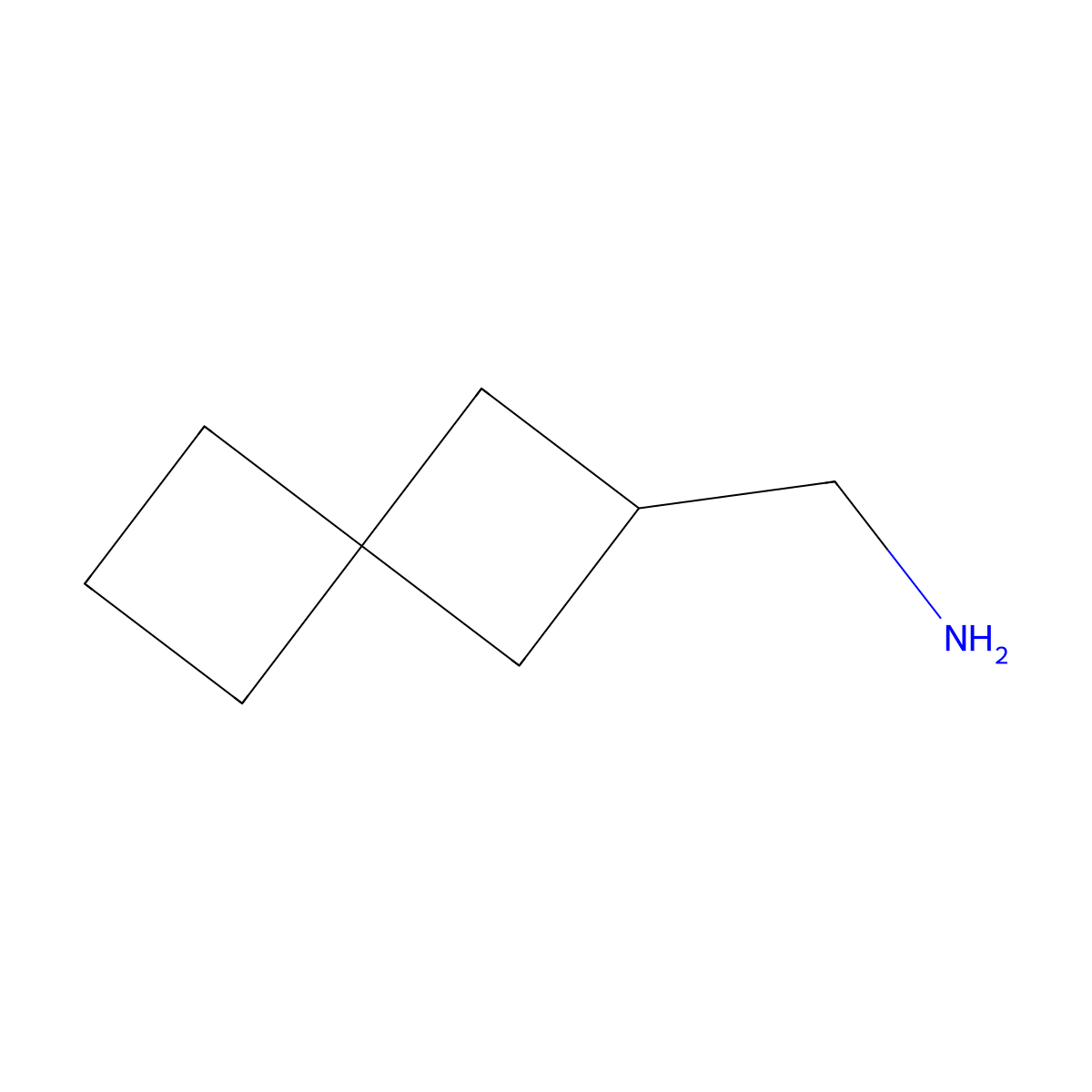 {Spiro[3.3]heptan-2-yl}methanamine molecular structure, CAS 1420294-74-1