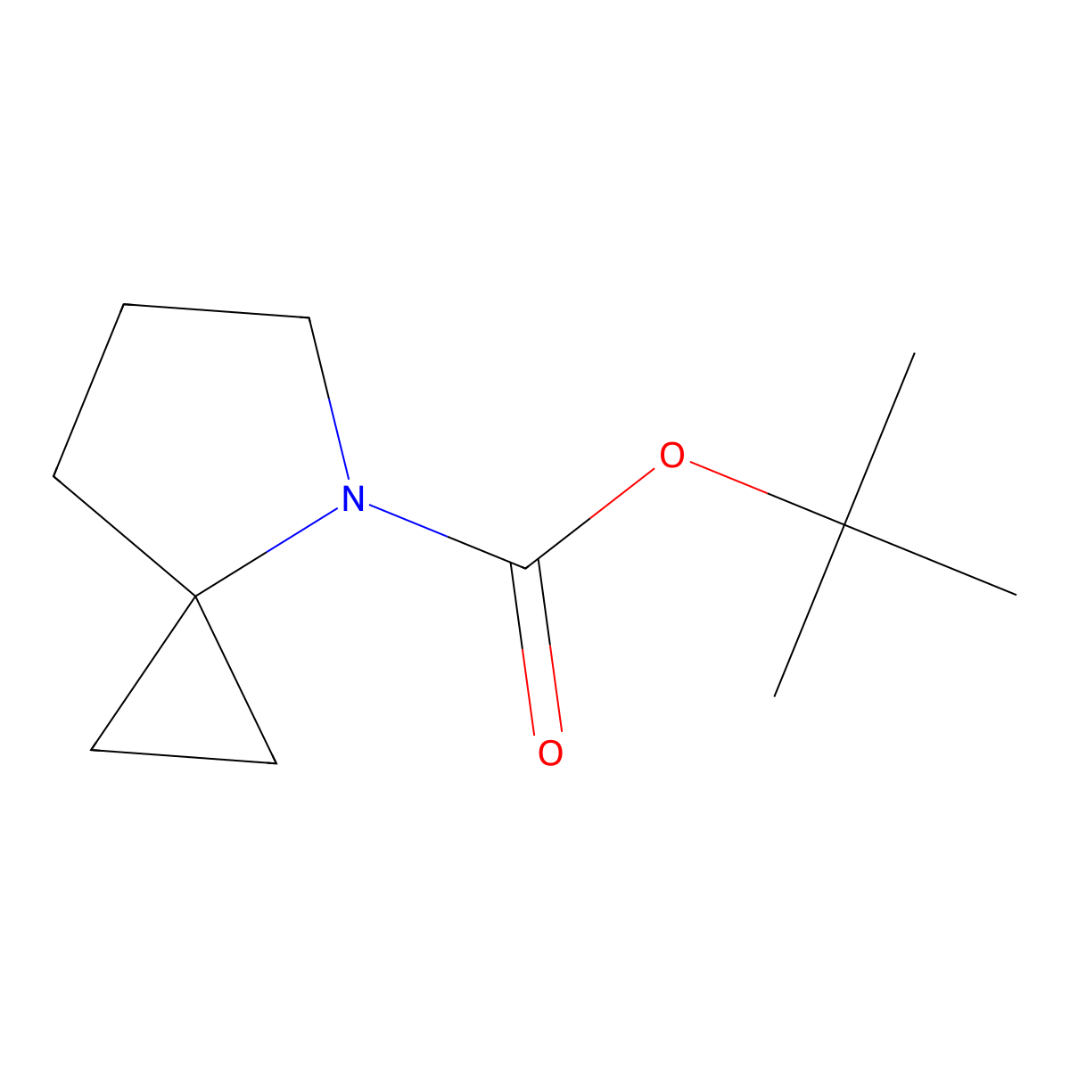 tert-Butyl 4-azaspiro[2.4]heptane-4-carboxylate molecular structure, CAS 1420294-82-1
