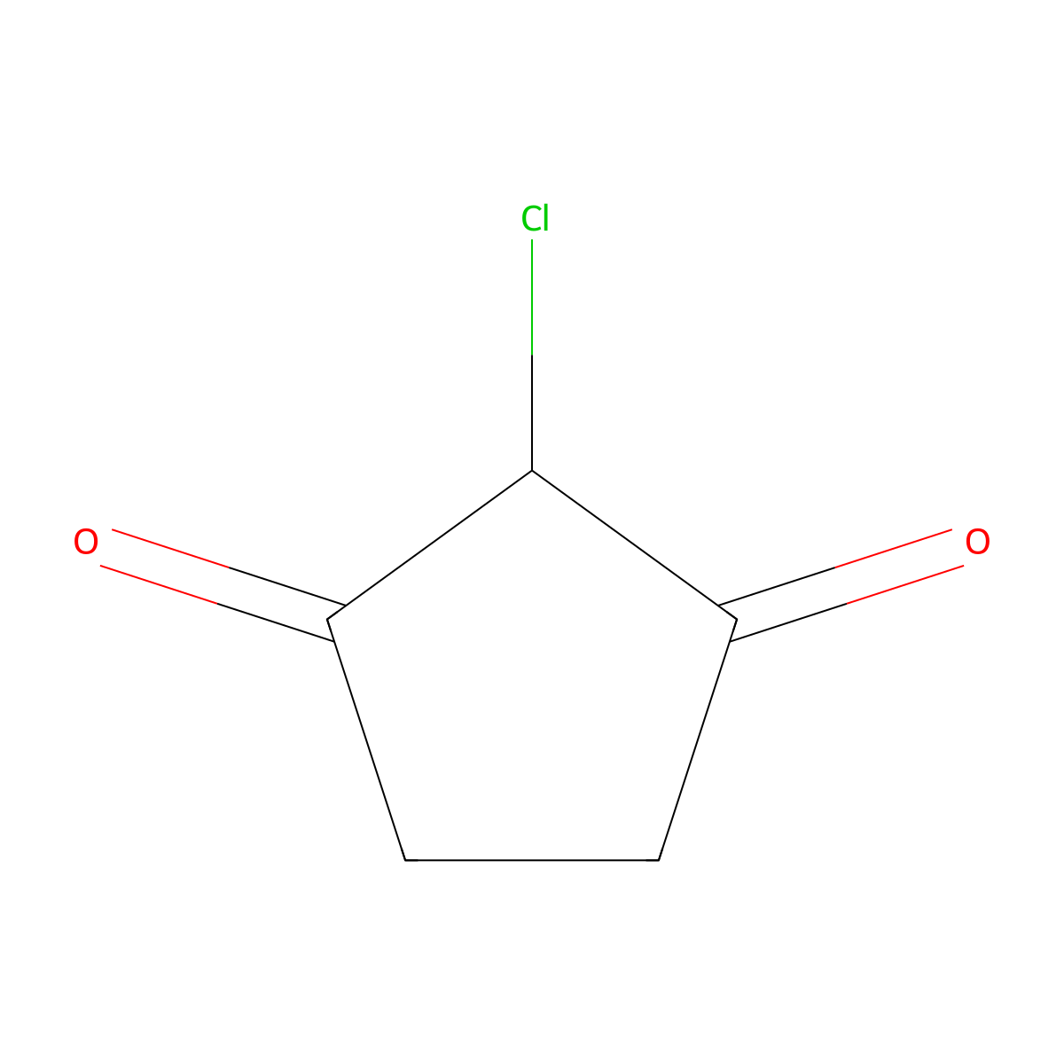 2-Chlorocyclopentane-1,3-dione molecular structure, CAS 14203-19-1