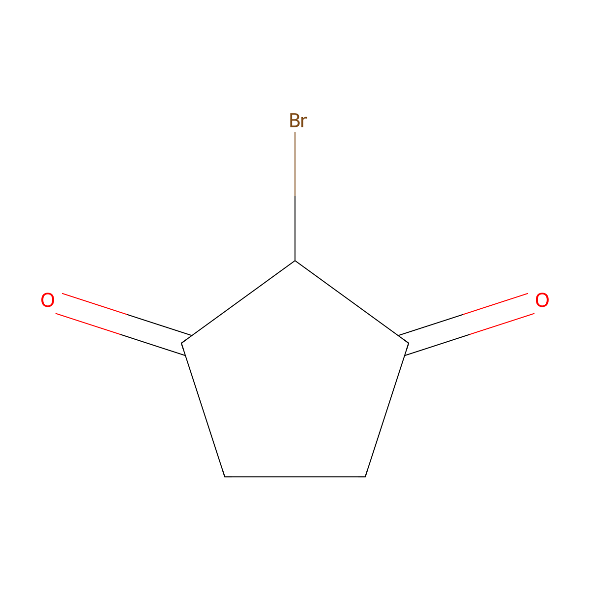 2-Bromocyclopentane-1,3-dione molecular structure, CAS 14203-24-8