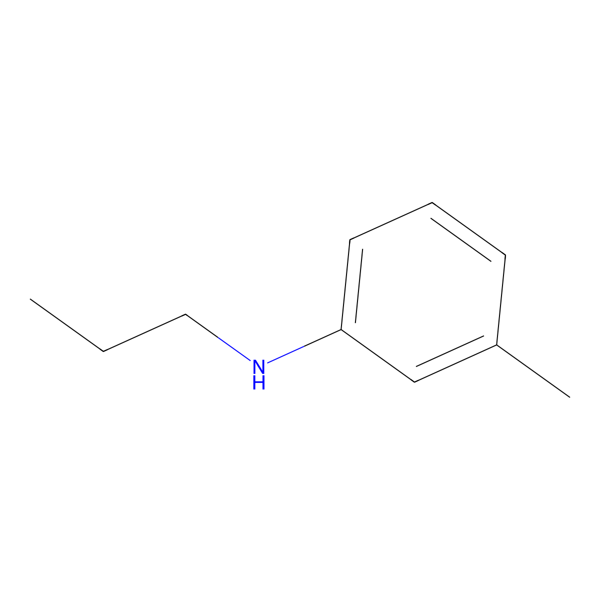 N-Propyl-m-toluidine molecular structure, CAS 142031-46-7