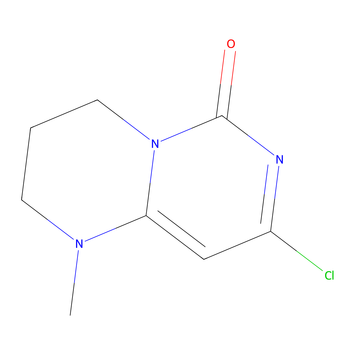 8-Chloro-1-methyl-3,4-dihydro-1H-pyrimido[1,6-A]pyrimidin-6(2H)-one molecular structure, CAS 1420362-24-8