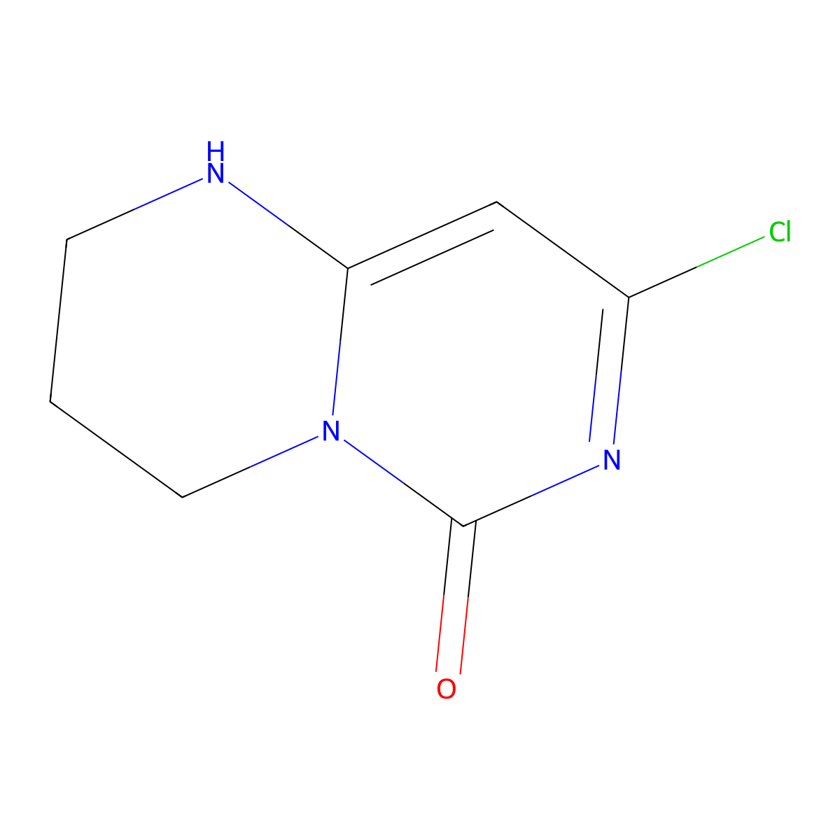 8-Chloro-3,4-dihydro-1H-pyrimido[1,6-A]pyrimidin-6(2H)-one molecular structure, CAS 1420367-14-1