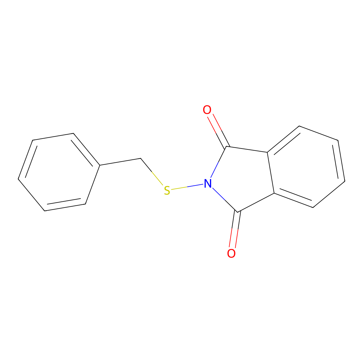 2-(benzylsulfanyl)-2,3-dihydro-1H-isoindole-1,3-dione molecular structure, CAS 14204-26-3