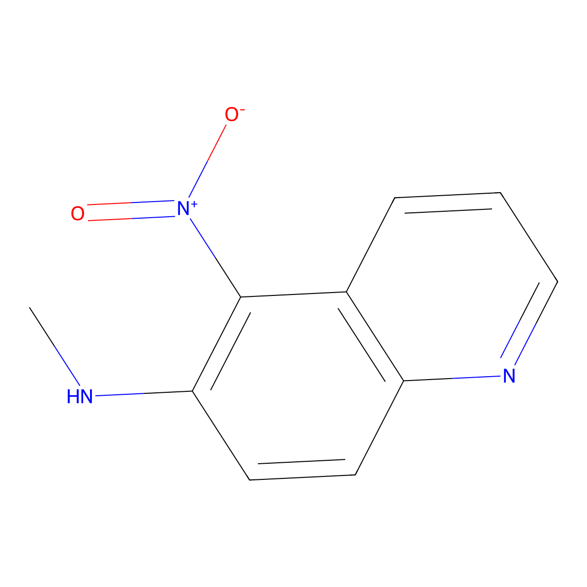 n-Methyl-5-nitroquinolin-6-amine molecular structure, CAS 14204-97-8
