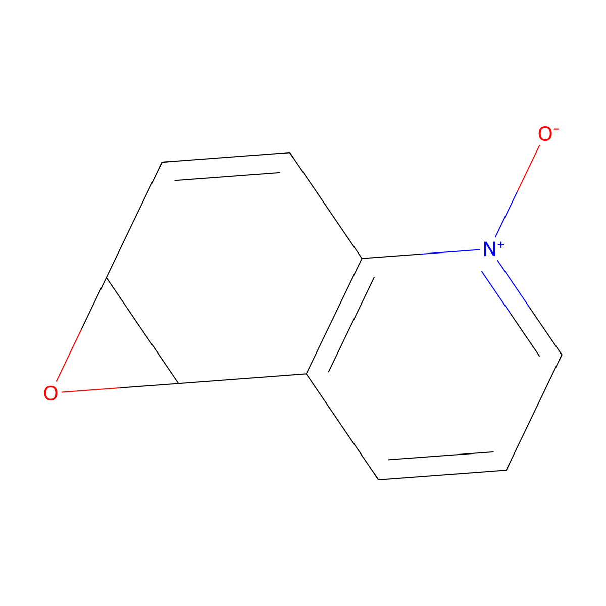 (+-)-cis-5,6-Epoxy-5,6-dihydroquinoline N-oxide molecular structure, CAS 142044-38-0
