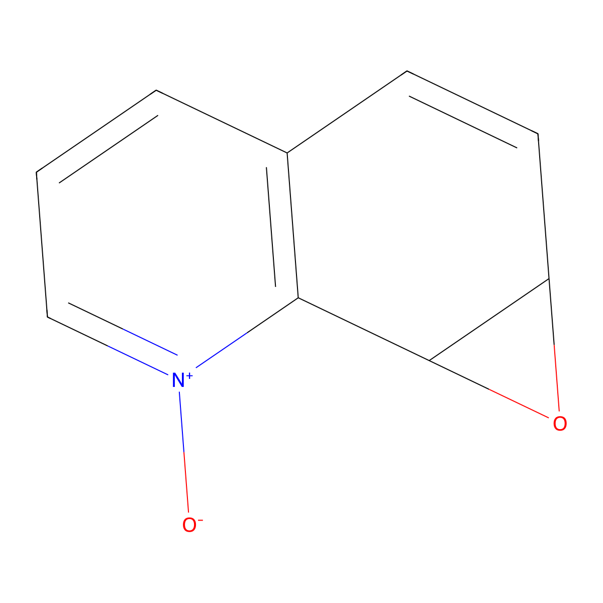 (+-)-cis-7,8-Epoxy-7,8-dihydroquinoline N-oxide molecular structure, CAS 142044-39-1