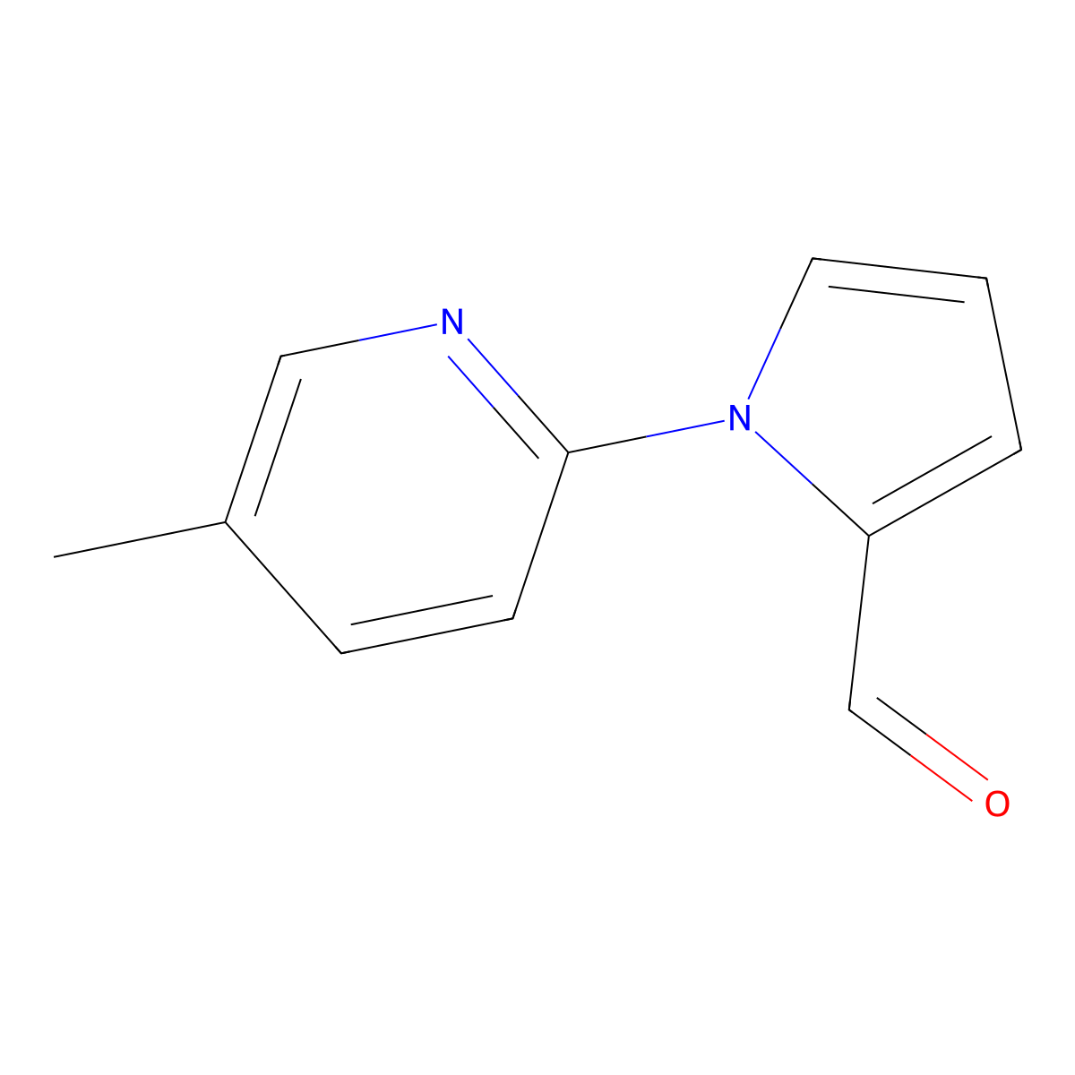 1-(5-Methyl-pyridin-2-yl)-1H-pyrrole-2-carbaldehyde molecular structure, CAS 142044-90-4