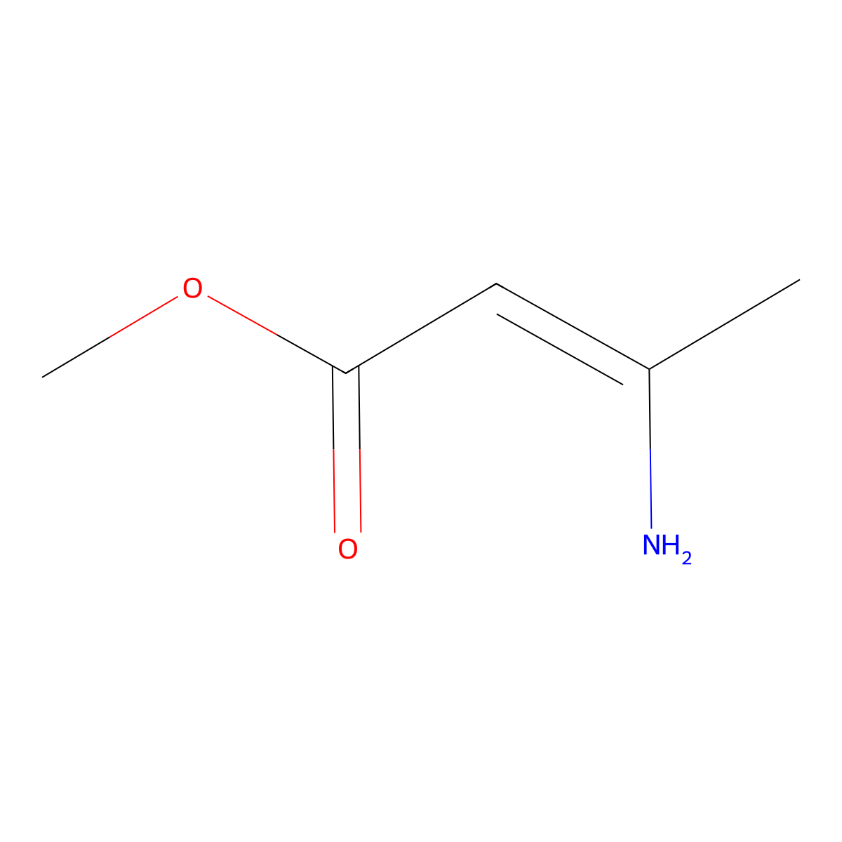 Methyl 3-aminocrotonate molecular structure, CAS 14205-39-1