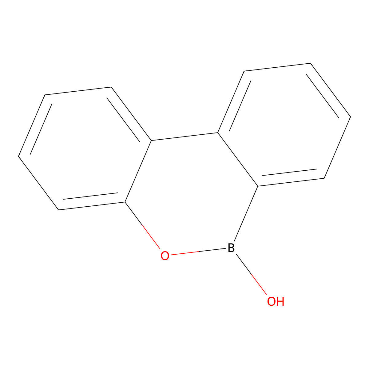 6H-Dibenzo[c,e][1,2]oxaborinin-6-ol molecular structure, CAS 14205-96-0