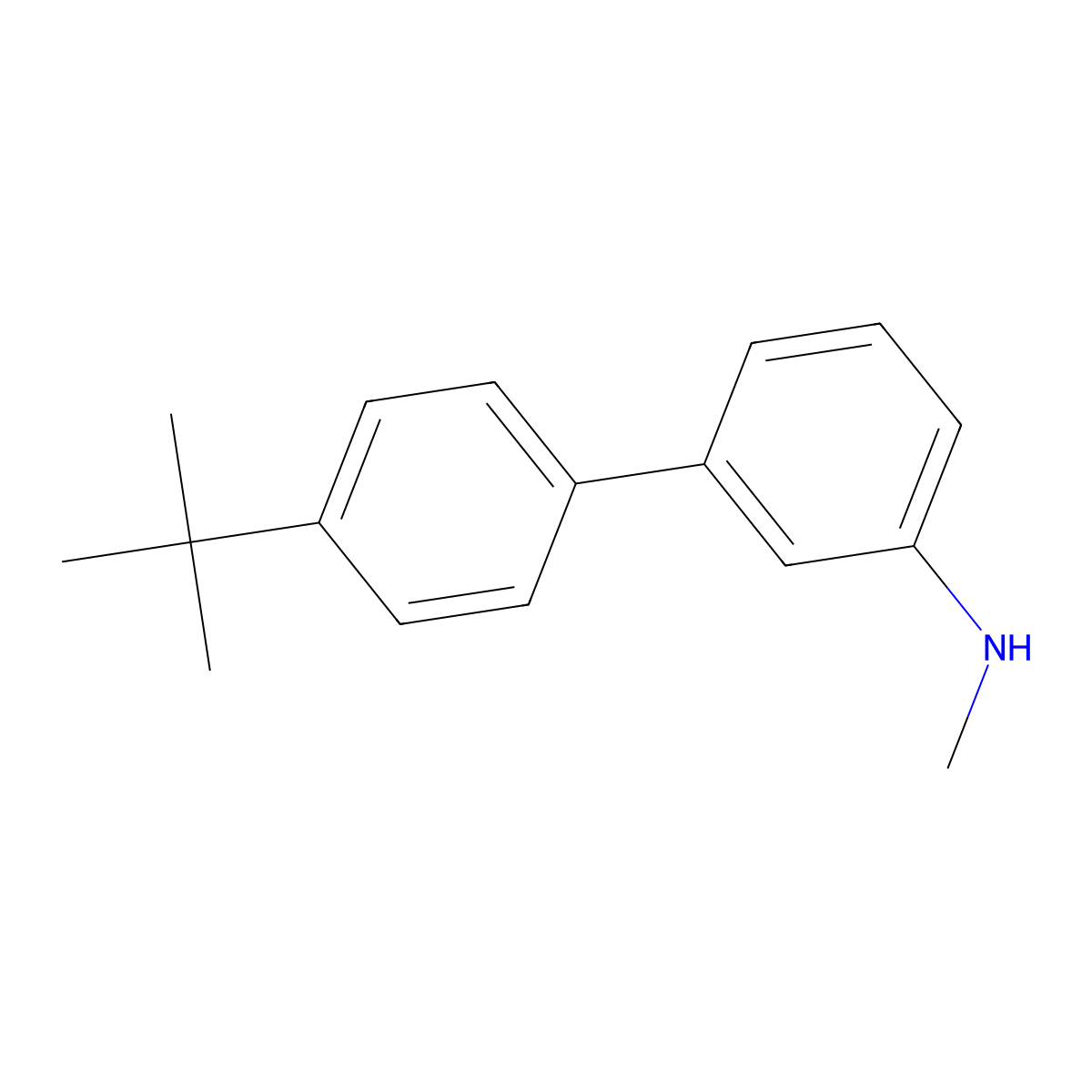 4'-(1,1-Dimethylethyl)-N-methyl[1,1'-biphenyl]-3-amine molecular structure, CAS 1420535-44-9