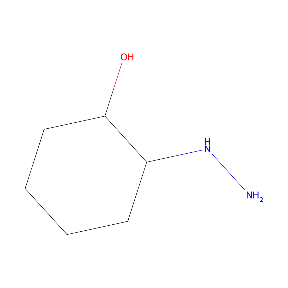 (1R,2R)-2-Hydrazinocyclohexanol molecular structure, CAS 1420536-94-2