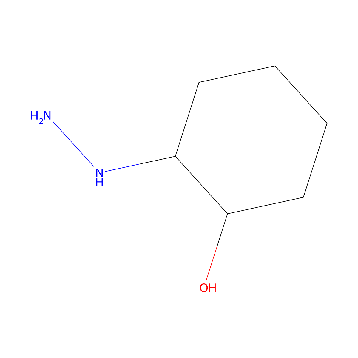 (1R,2R)-2-Hydrazinocyclohexanol molecular structure, CAS 1420536-94-2