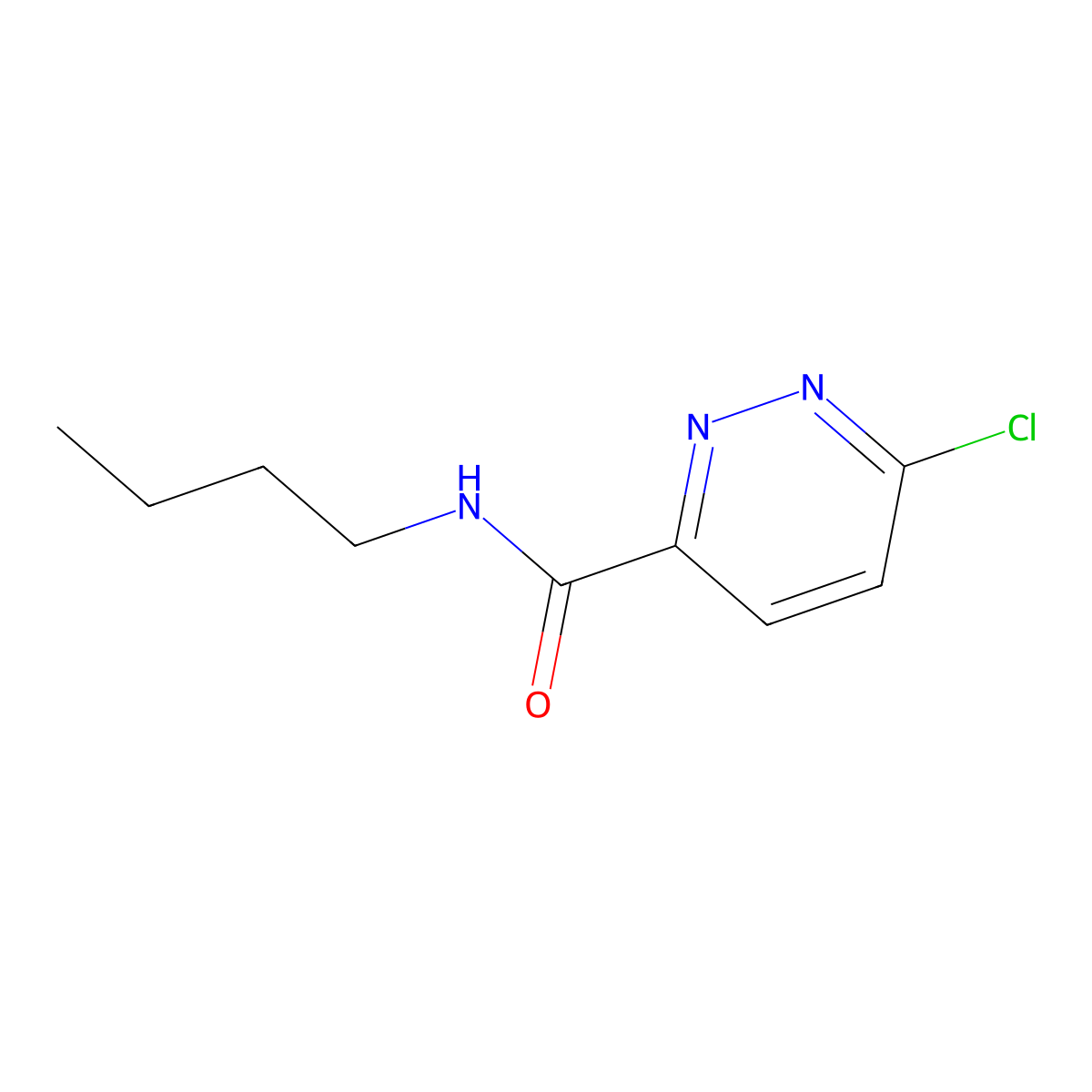 N-butyl-6-chloropyridazine-3-carboxamide molecular structure, CAS 142054-65-7