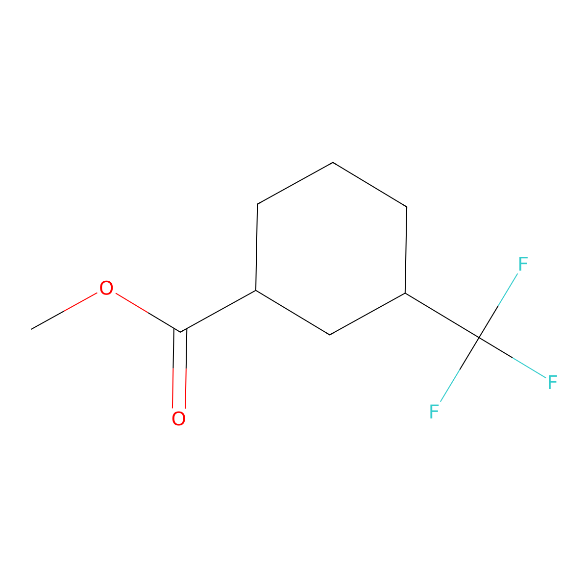 Methyl 3-(trifluoromethyl)cyclohexane-1-carboxylate molecular structure, CAS 142056-94-8