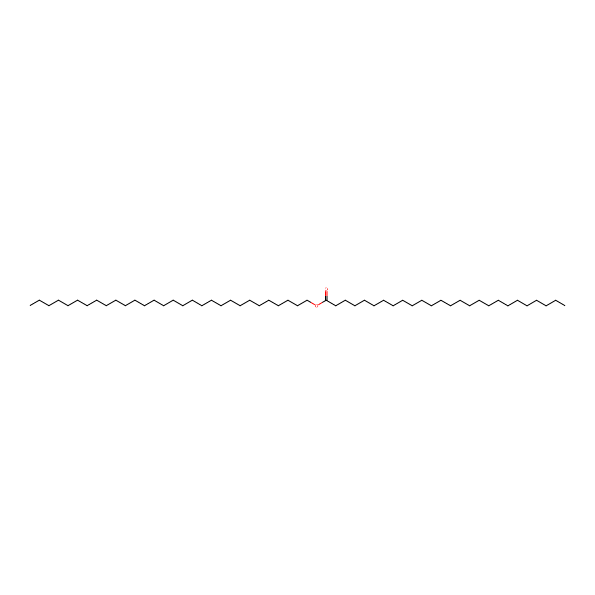 Triacontyl hexacosanoate molecular structure, CAS 14206-01-0