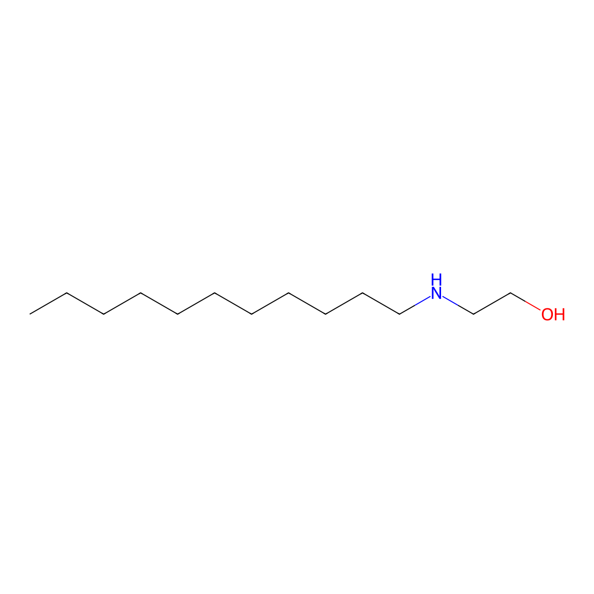 2-(Undecylamino)ethanol molecular structure, CAS 14206-60-1
