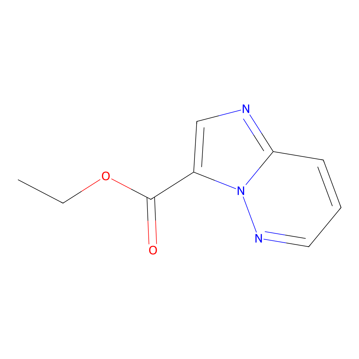 Ethyl imidazo[1,2-B]pyridazine-3-carboxylate molecular structure, CAS 1420623-75-1