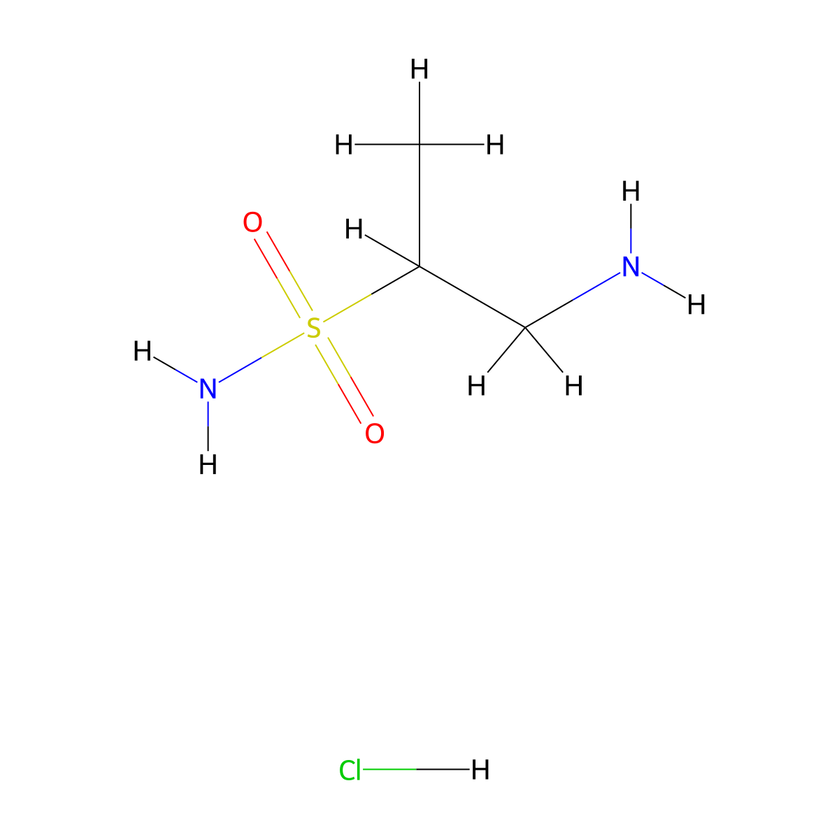 1-Aminopropane-2-sulfonamide hydrochloride molecular structure, CAS 1420660-61-2