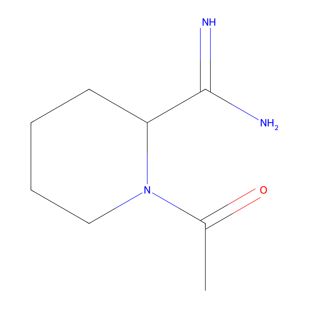 1-Acetylpiperidine-2-carboximidamide molecular structure, CAS 1420680-51-8