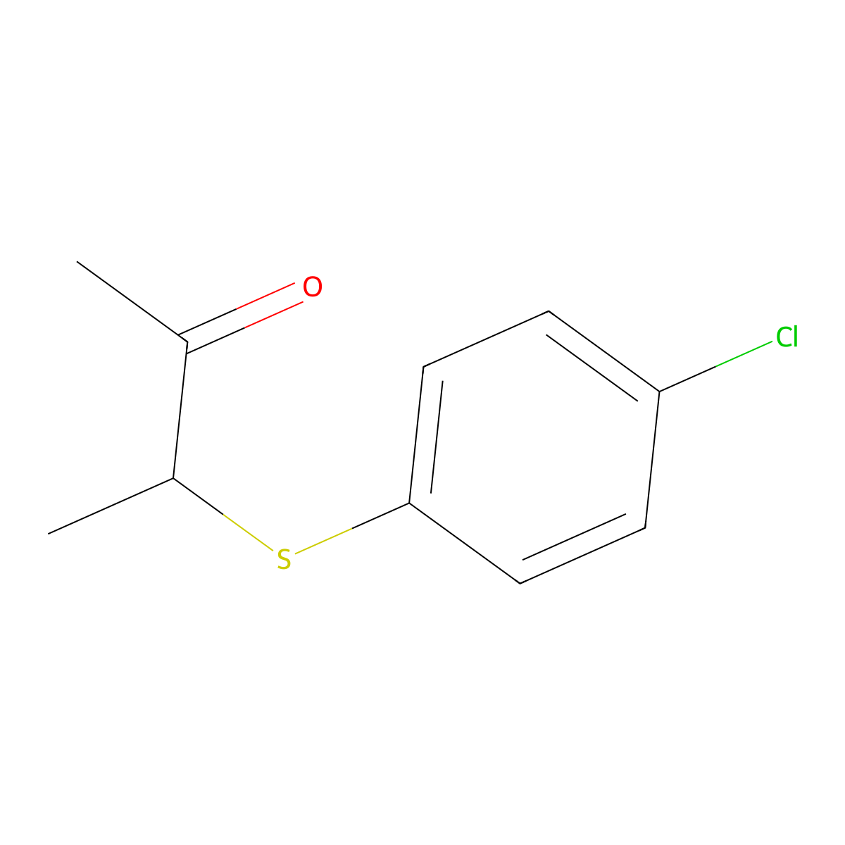 3-[(4-Chlorophenyl)sulfanyl]butan-2-one molecular structure, CAS 14207-10-4