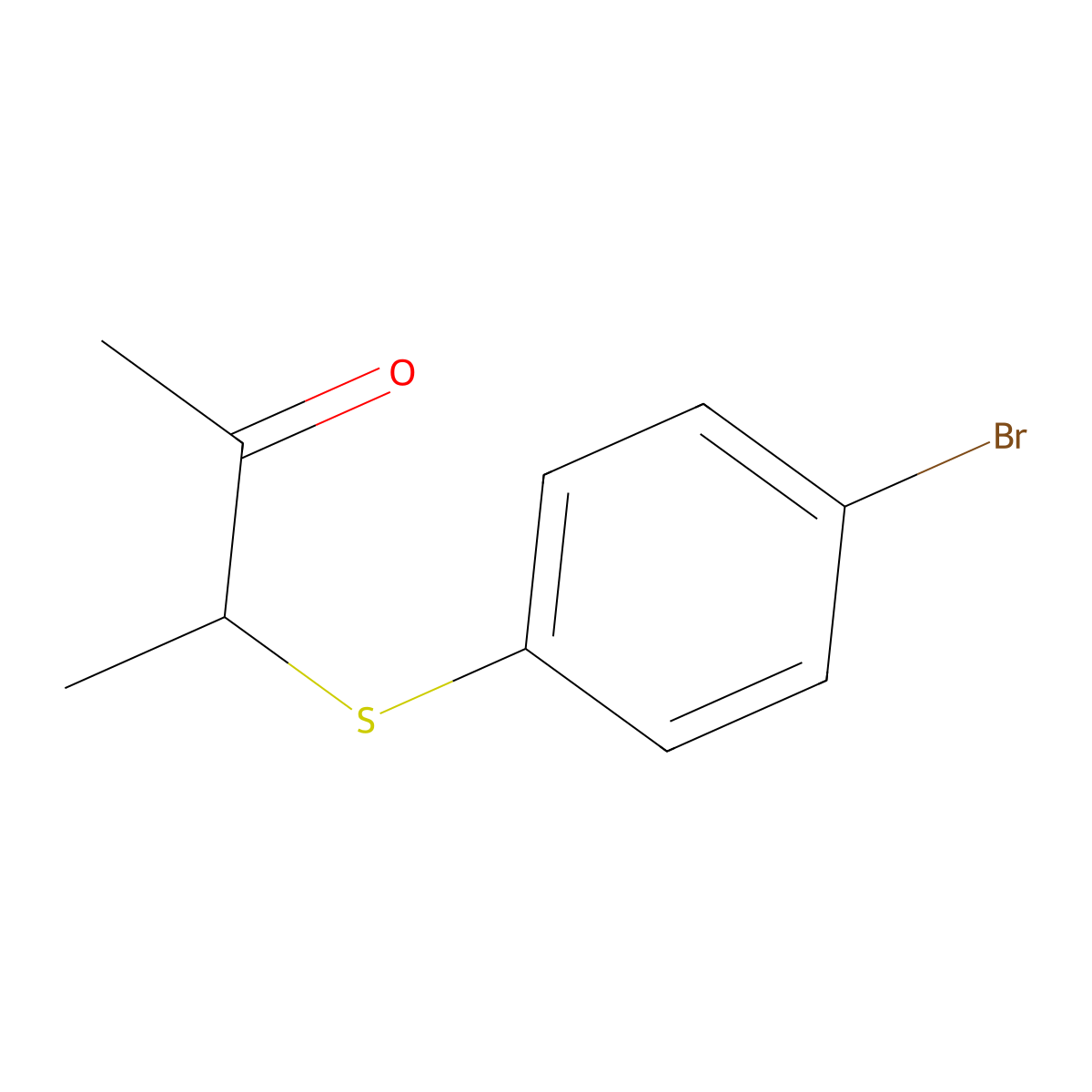 3-[(4-Bromophenyl)sulfanyl]butan-2-one molecular structure, CAS 14207-14-8