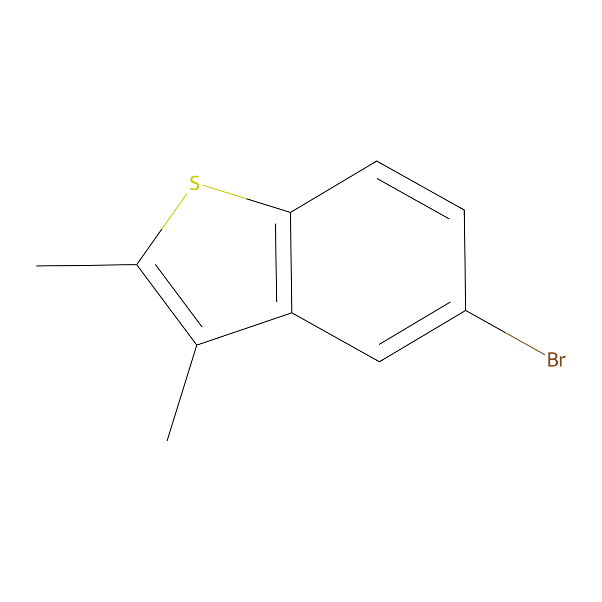 5-Bromo-2,3-dimethyl-1-benzothiophene molecular structure, CAS 14207-16-0