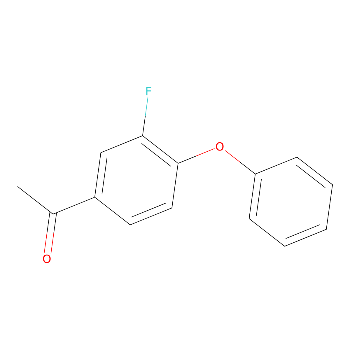 1-(3-Fluoro-4-phenoxyphenyl)ethan-1-one molecular structure, CAS 142070-24-4