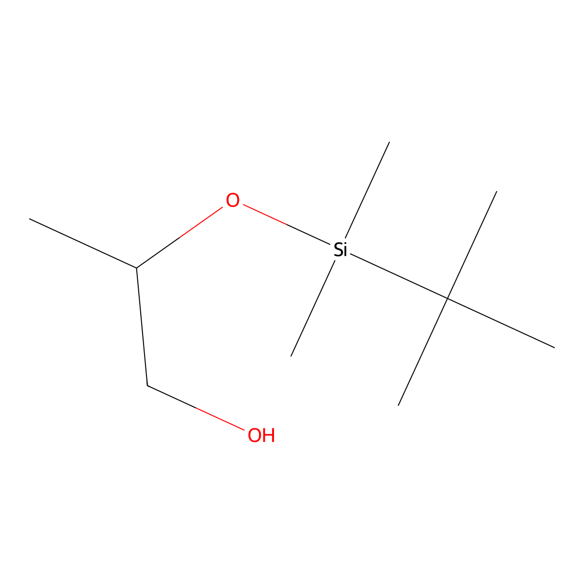2-([tert-Butyl(dimethyl)silyl]oxy)propan-1-ol molecular structure, CAS 142072-07-9