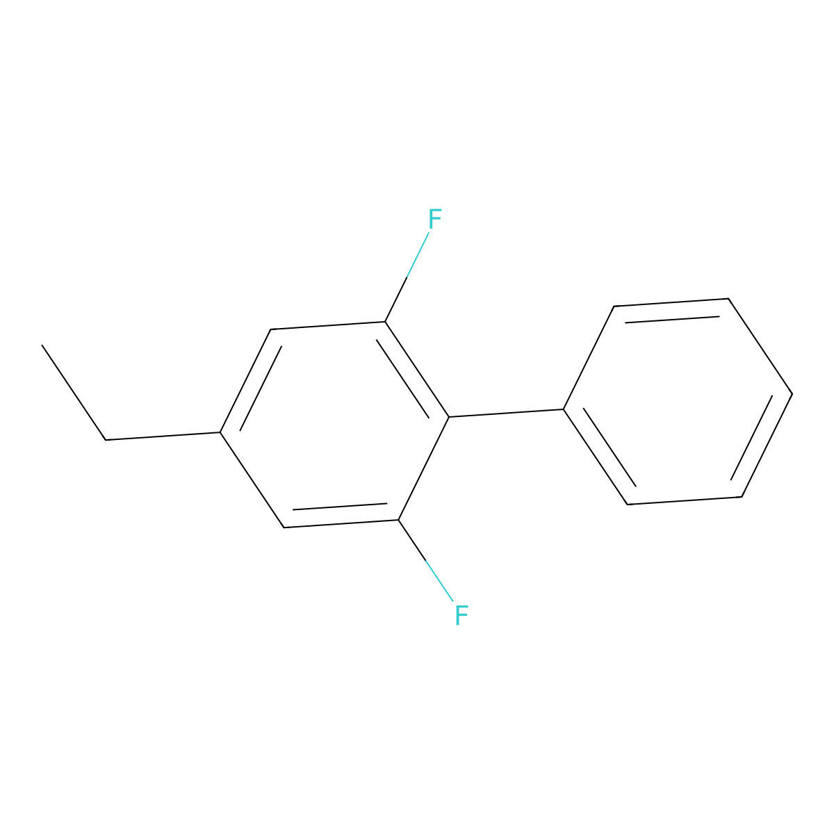 4-Ethyl-2,6-difluoro-1,1'-biphenyl molecular structure, CAS 1420752-69-7