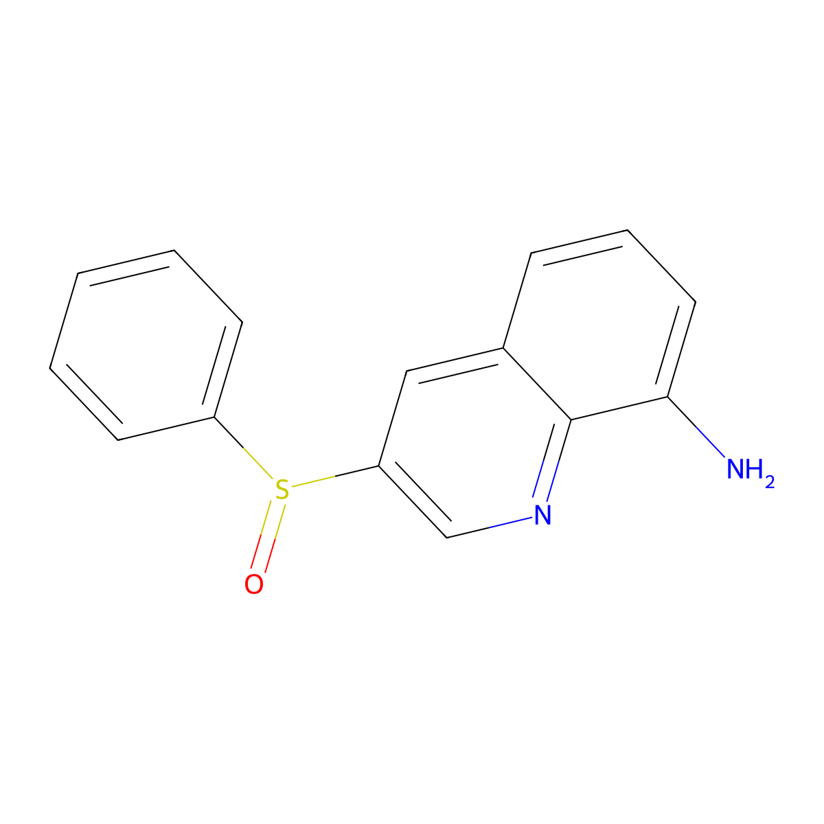3-(Benzenesulfinyl)quinolin-8-amine molecular structure, CAS 1420776-14-2
