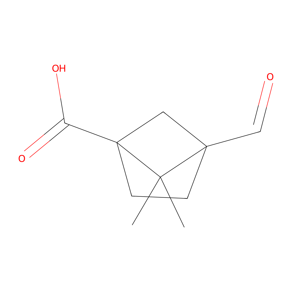 4-Formyl-5,5-dimethylbicyclo[2.1.1]hexane-1-carboxylic acid molecular structure, CAS 1420789-89-4