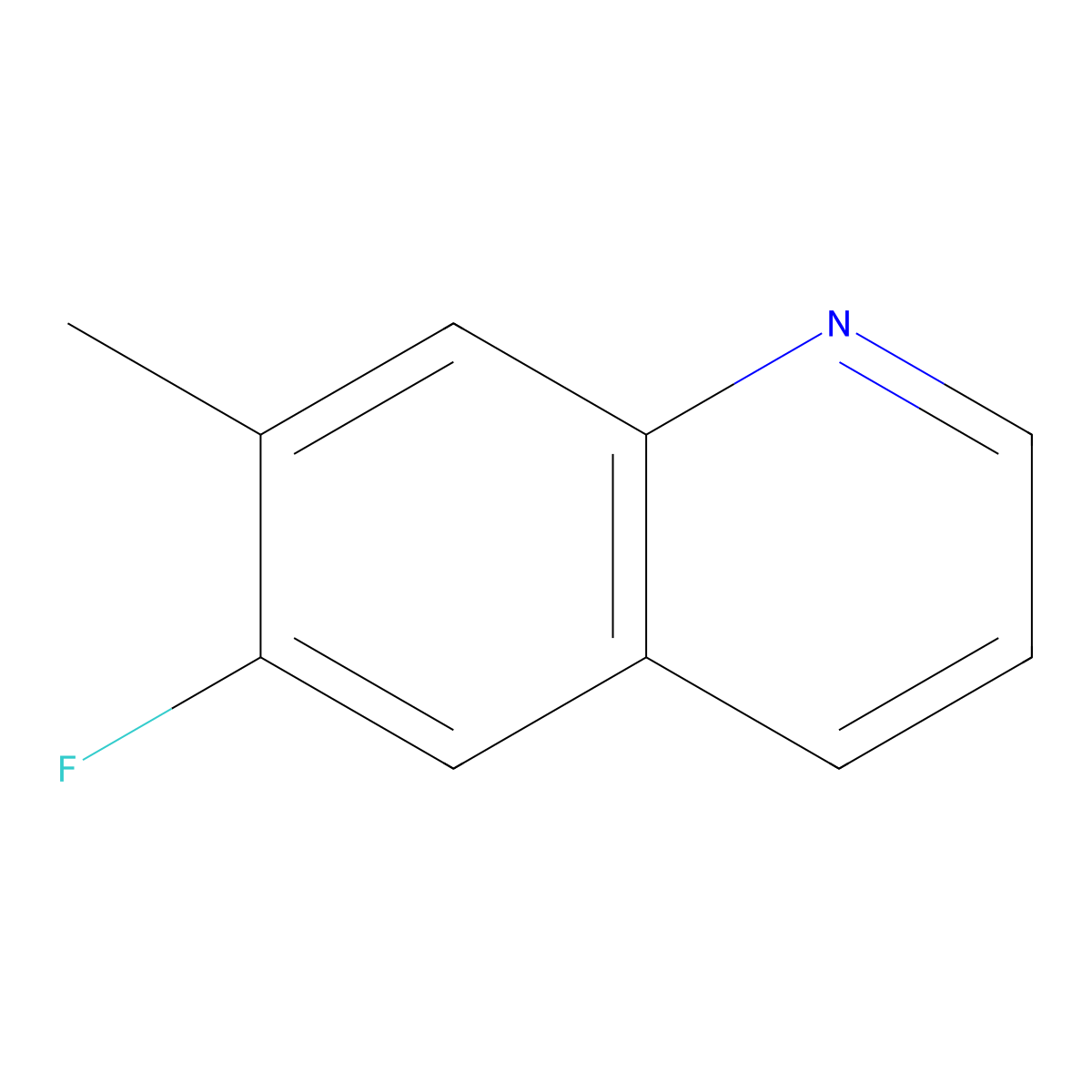6-Fluoro-7-methylquinoline molecular structure, CAS 1420789-98-5