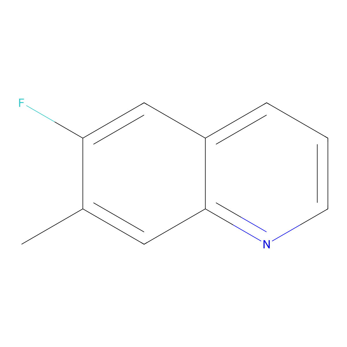 6-Fluoro-7-methylquinoline molecular structure, CAS 1420789-98-5