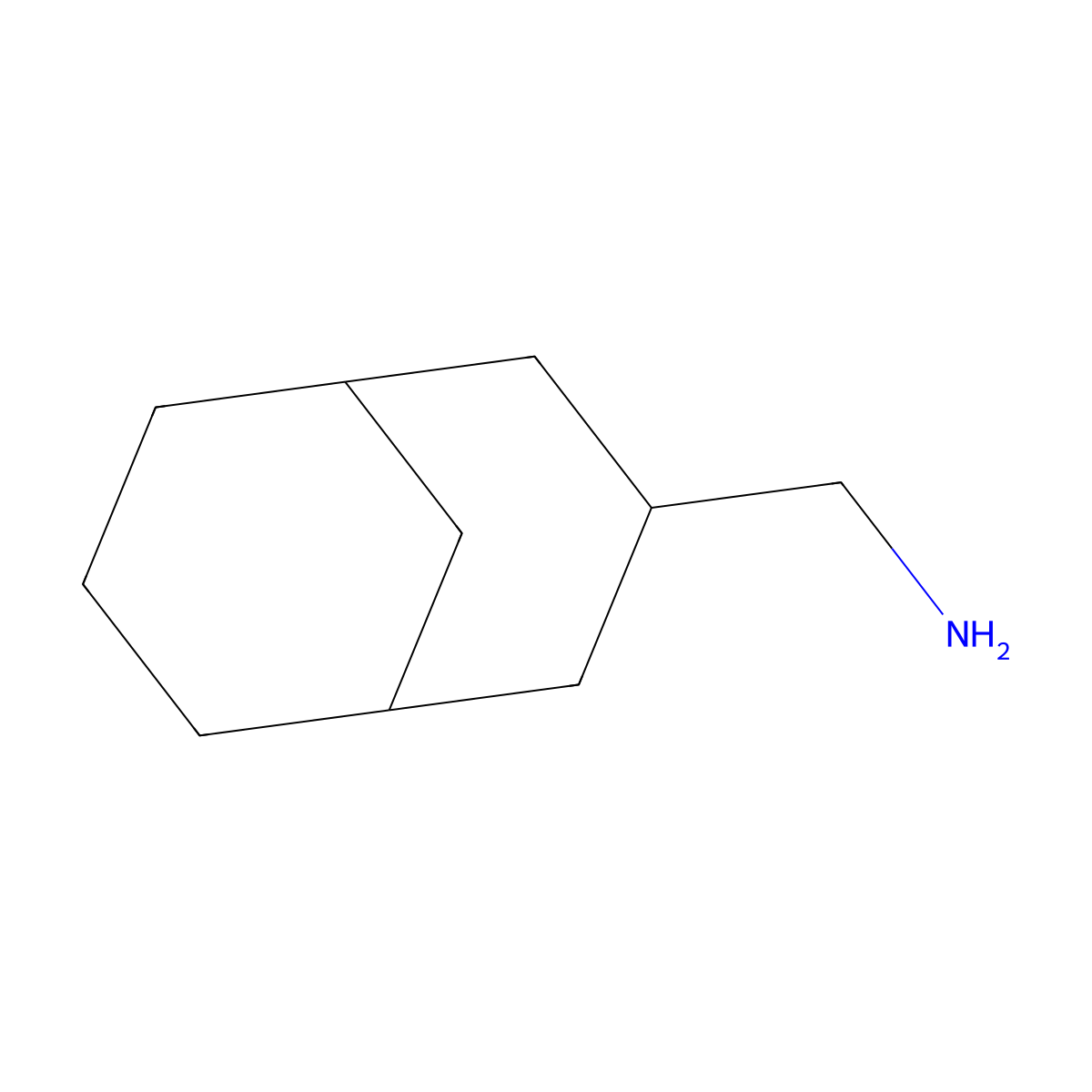 {Bicyclo[3.3.1]nonan-3-yl}methanamine molecular structure, CAS 1420790-24-4
