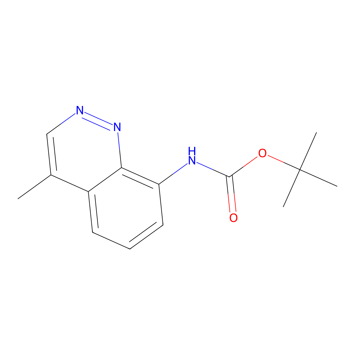 tert-Butyl (4-methylcinnolin-8-yl)carbamate molecular structure, CAS 1420790-90-4