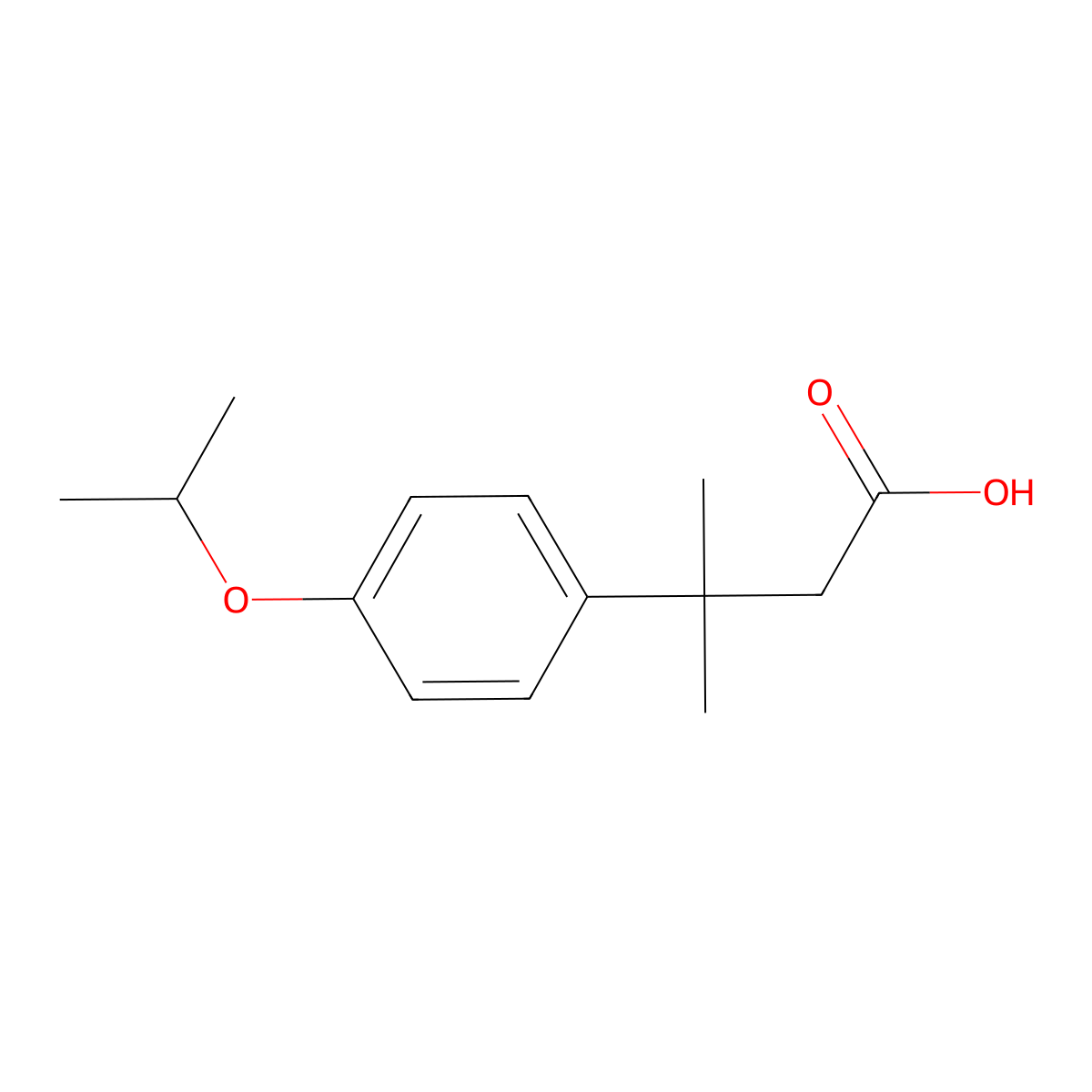 3-(4-Isopropoxyphenyl)-3-methylbutanoic acid molecular structure, CAS 1420791-00-9